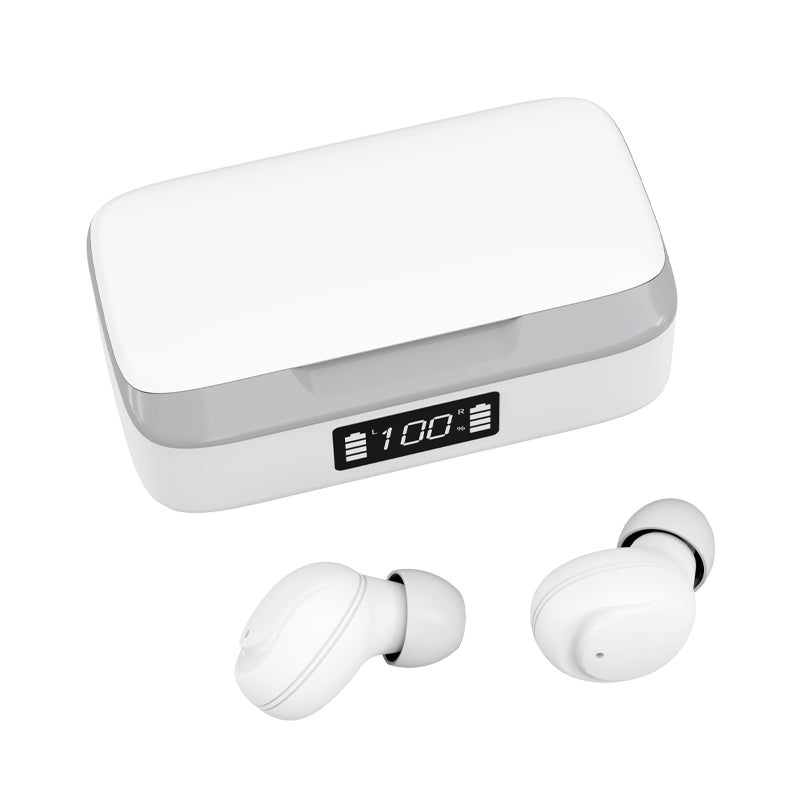 XY-10TWS Mini TWS Bluetooth 5.1 Earphone Earbuds Digital Power Display In-ear Wireless Sports Stereo Music Headset with Mic