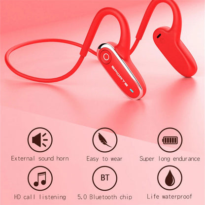 G68 Air Bone Conduction Wireless Bluetooth Headset IPX5 Waterproof Ear Hook Headphones Portable Lightweight Sports Earphones with Mic