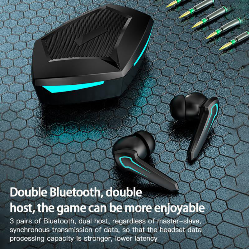 P30 Wireless Gaming Headphones TWS Bluetooth 5.1 Low-latency Earbuds 9D Stereo Surround Earphones