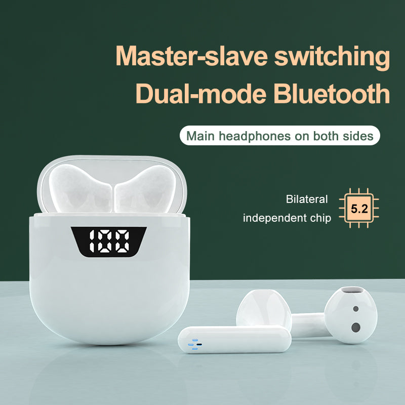 P66 TWS Bluetooth Wireless Earphones Earbuds Waterproof Sports Stereo Music Calling Headset with Digital Display Charging Case