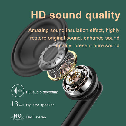 P66 TWS Bluetooth Wireless Earphones Earbuds Waterproof Sports Stereo Music Calling Headset with Digital Display Charging Case