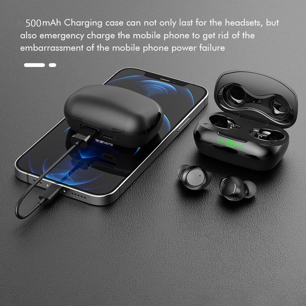 TWS-24 Wireless Bluetooth Earbuds Touch Control In-ear Earphone with LED Battery Display