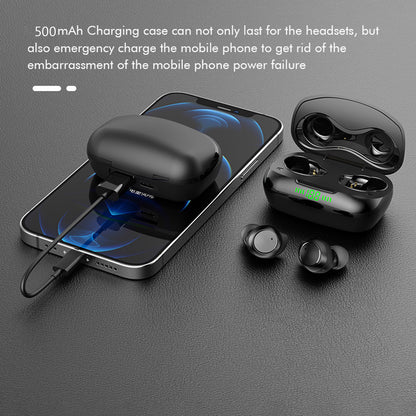 TWS-24 Wireless Bluetooth Earbuds Touch Control In-ear Earphone with LED Battery Display