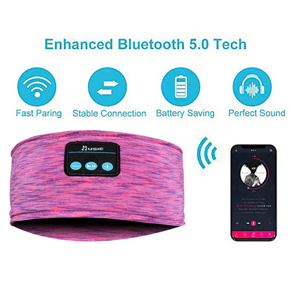 Bluetooth Headband Wireless Music Sleeping Earphone Headphone Sleep Earbud HD Stereo Speaker for Sleeping, Workout, Jogging, Yoga