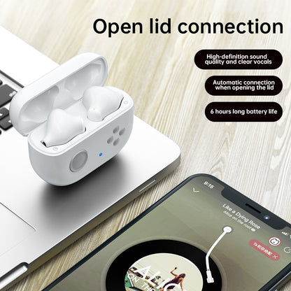 F2 TWS Wireless Bluetooth In-ear Earphone Low-Latency Headphone Noise-canceling Earbud Headset with Microphone