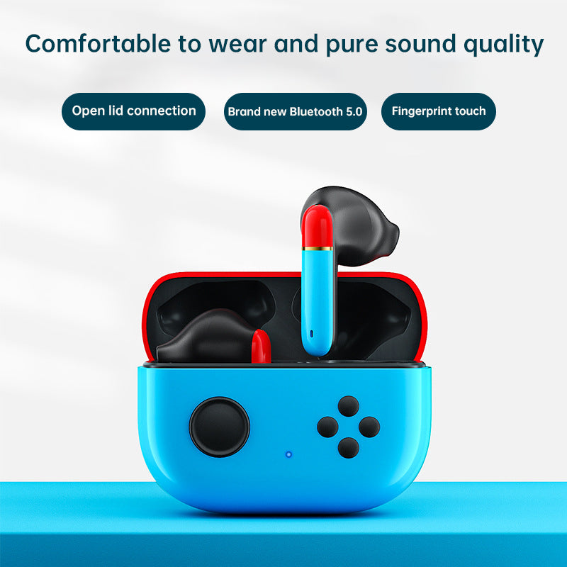 F2 TWS Wireless Bluetooth In-ear Earphone Low-Latency Headphone Noise-canceling Earbud Headset with Microphone