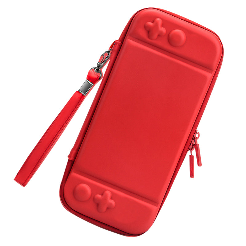 For Nintendo Switch Solid Color PU Leather Carrying Protective Case Shockproof Portable Storage Bag