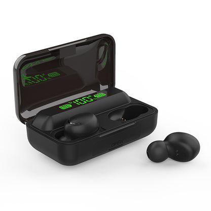 TWS-F95 Wireless Earbuds Bluetooth TWS Headset IPX7 Waterproof Portable Earphones with LED Indicator/Digital Display Charging Case