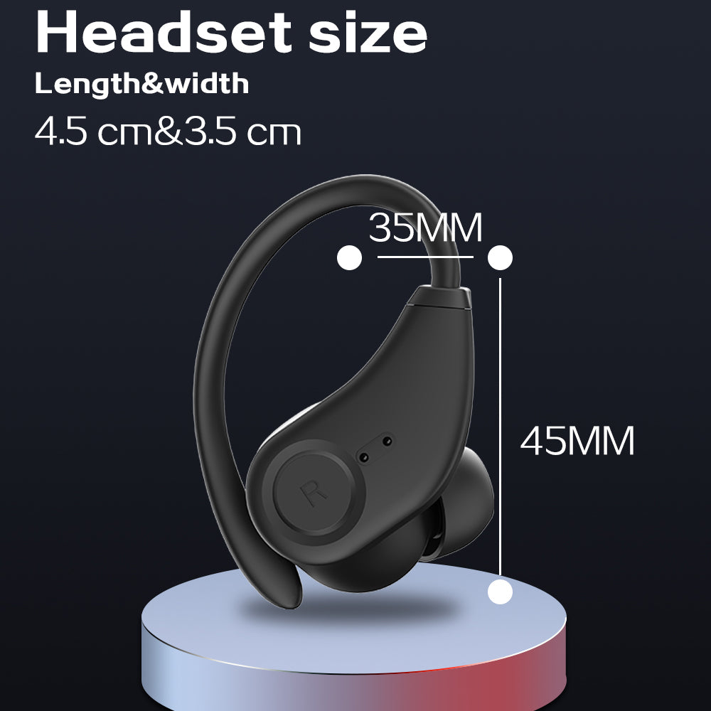 BLUEDIO S6 TWS Sports Earbuds True Wireless Stereo Headphones Bluetooth Headset with Battery Display