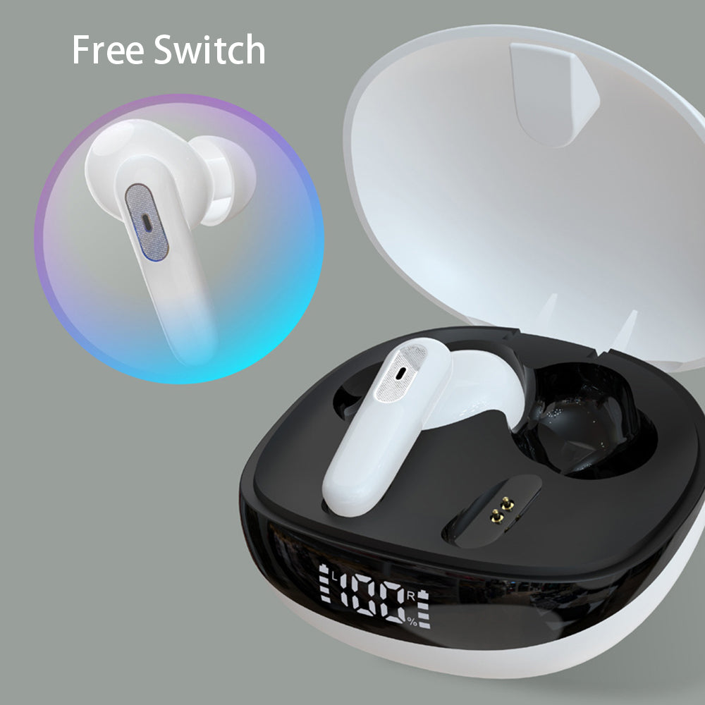 JS81 Wireless Earphones Bluetooth 5.1 TWS Digital Display In-ear Touch Music Gaming Headsets