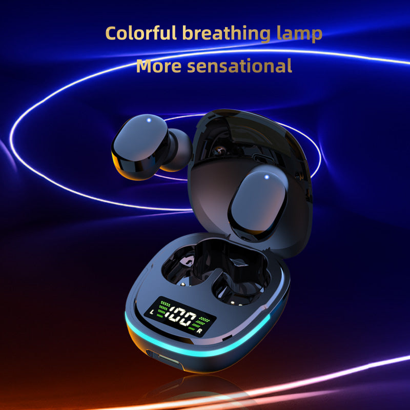 G9S Bluetooth 5.1 Wireless Earphones Digital Display TWS Touch Waterproof Music Gaming Headsets with LED Breathing Light