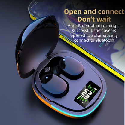 G9S Bluetooth 5.1 Wireless Earphones Digital Display TWS Touch Waterproof Music Gaming Headsets with LED Breathing Light