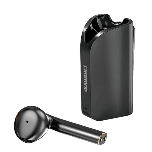 FINEBLUE F5 Pro Business Wireless Bluetooth Earphones with Clip-on Lavalier Charging Case