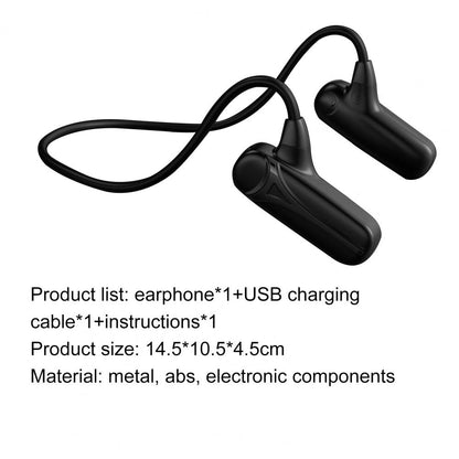 F1 Bone Conduction Wireless Bluetooth 5.0 Neckband Headphone Calling Music Earphone Sport Headset