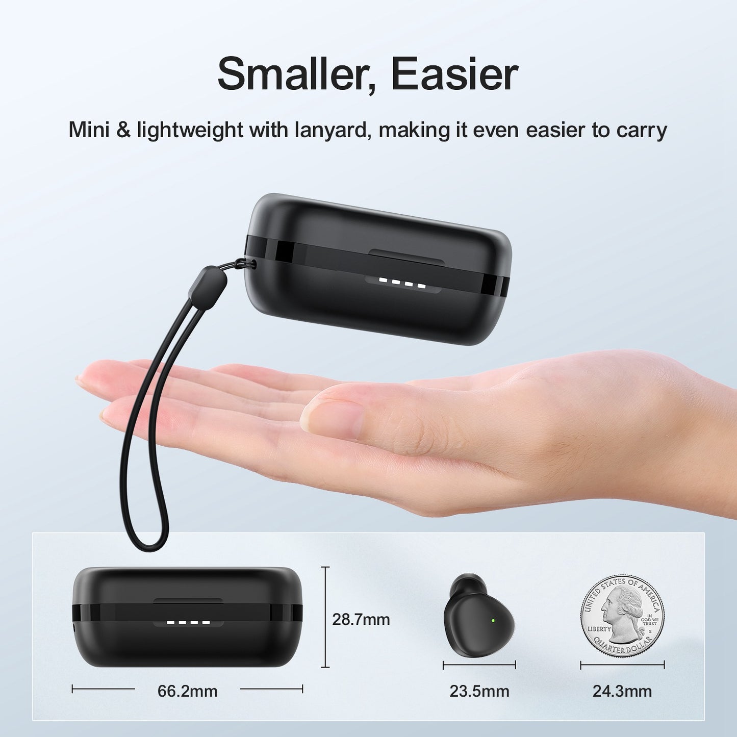 JOYROOM JR-TL1 Pro TWS Wireless Headset Mini In-Ear Earbuds IPX7 Waterproof Bluetooth Headphone Stereo Sound Earphones for Running Fitness Cycling