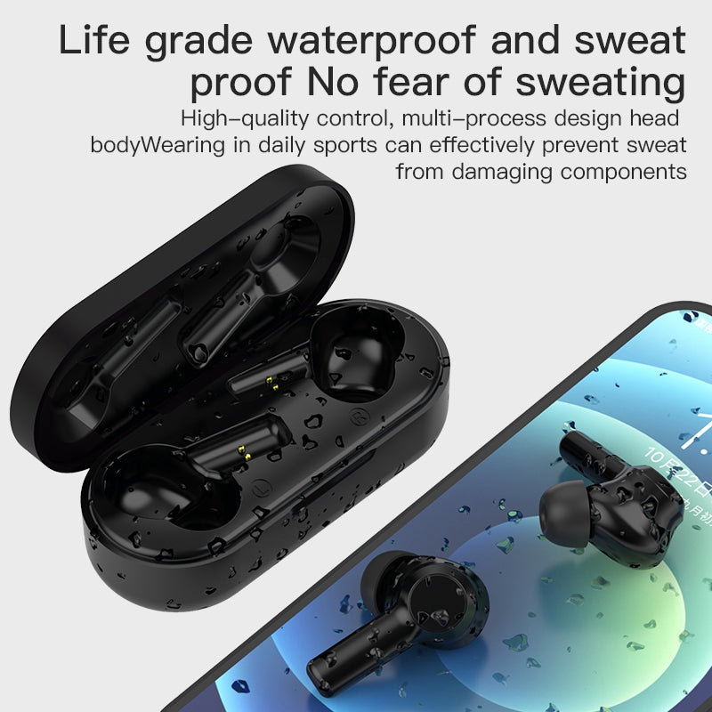 JSM-W20 TWS Bluetooth 5.0 Earphones Noise Cancelling Stereo In-ear Earbuds Smart Touch Waterproof Headphone