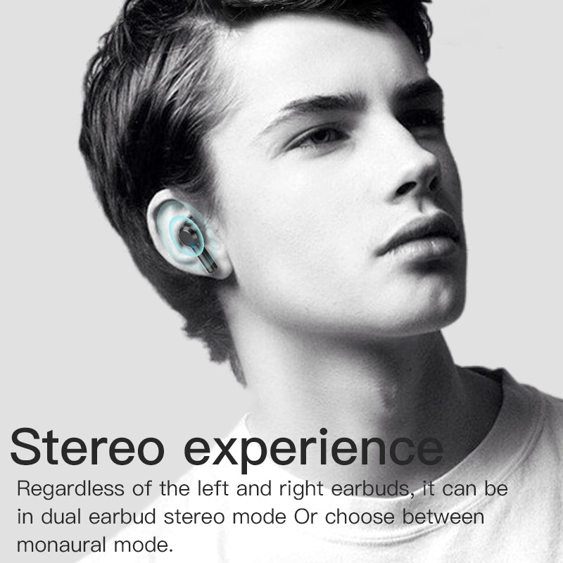 JSM-W20 TWS Bluetooth 5.0 Earphones Noise Cancelling Stereo In-ear Earbuds Smart Touch Waterproof Headphone