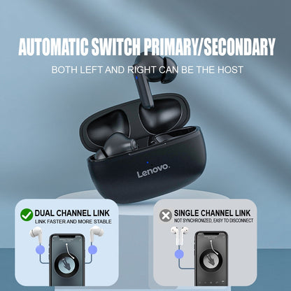 LENOVO HT05 TWS Bluetooth Earphones Touch Control Wireless Earbuds Sport Headphones Stereo Headset with Mic