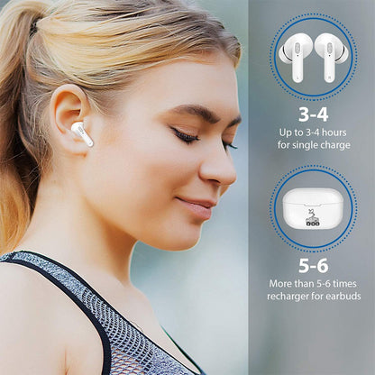 JSM Y113 TWS Earbuds Bluetooth 5.1 Noise Cancelling Headset In-Ear Stereo Mini Wireless Headphones Water Resistant Earphones