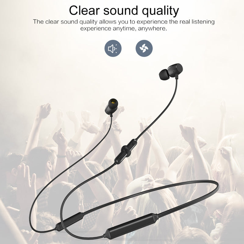 Q5 Neckband Earphone Wireless Bluetooth Waterproof Headphone Stereo Bass Sport Running Magnetic Design Headset