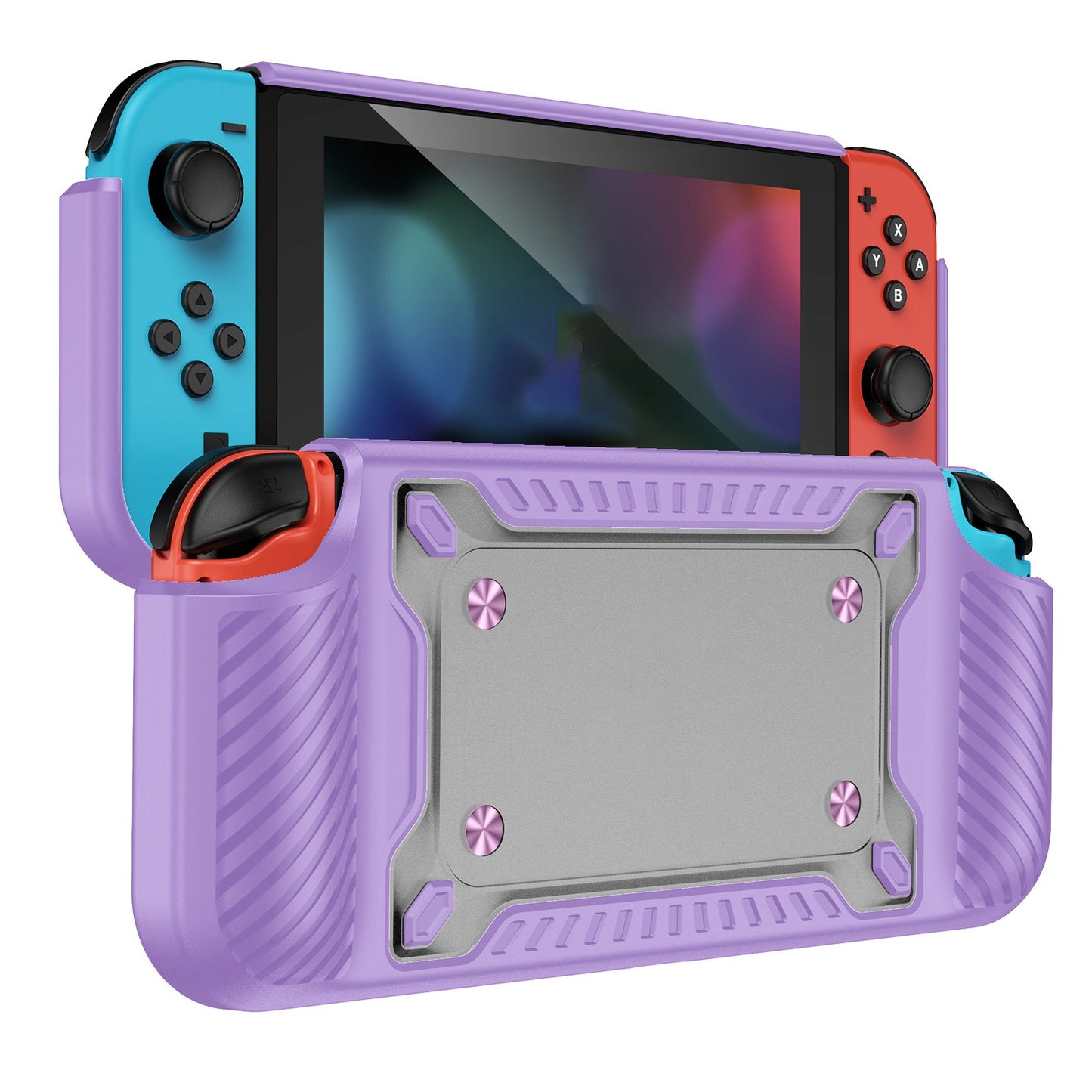 Shockproof Case Anti-Drop Cover for Nintendo Switch OLED Game Console Ergonomic Grip Protective Case (Type A)