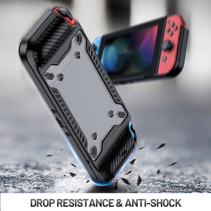 Shockproof Case Anti-Drop Cover for Nintendo Switch OLED Game Console Ergonomic Grip Protective Case (Type A)