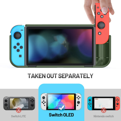 Shockproof Case Anti-Drop Cover for Nintendo Switch OLED Game Console Ergonomic Grip Protective Case (Type A)