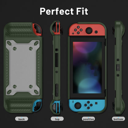 Shockproof Case Anti-Drop Cover for Nintendo Switch OLED Game Console Ergonomic Grip Protective Case (Type A)