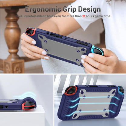 Shockproof Case Anti-Drop Cover for Nintendo Switch OLED Game Console Ergonomic Grip Protective Case (Type A)