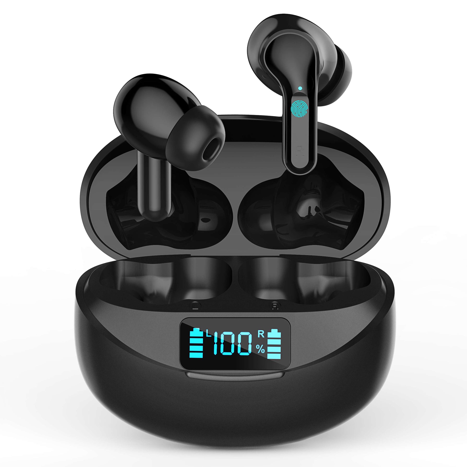 I17 TWS Earbuds In-Ear Sports Bluetooth Headset IPX5 Water Resistant Headphones with Digital Display