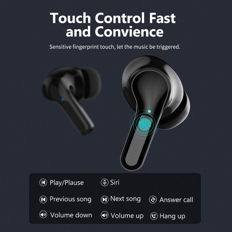 I17 TWS Earbuds In-Ear Sports Bluetooth Headset IPX5 Water Resistant Headphones with Digital Display