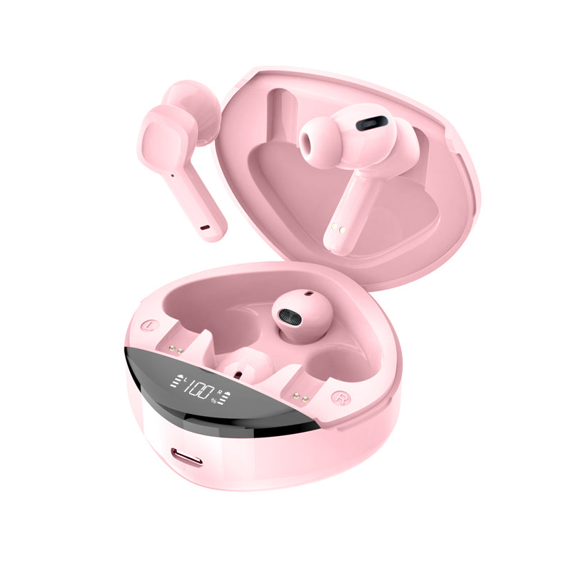 VV8 TWS Bluetooth 5.3 Wireless Earphone Stereo Sound Noise Reduction Low Delay Sports Headset with Charging Case