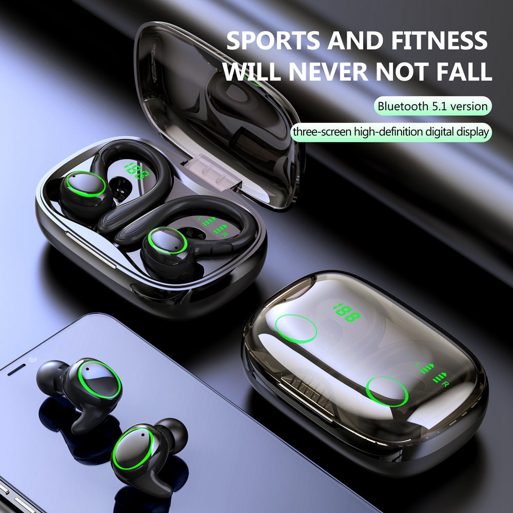 I25 TWS Wireless Bluetooth 5.1 Earphone Sweatproof Waterproof Stereo HiFi Sound Music Headset with LED Charging Case