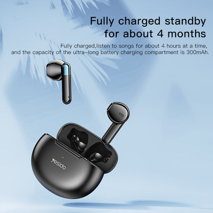 YESIDO TWS12 Wireless Bluetooth 5.3 Earphone Sport Touch TWS Stereo Music Calling Headset