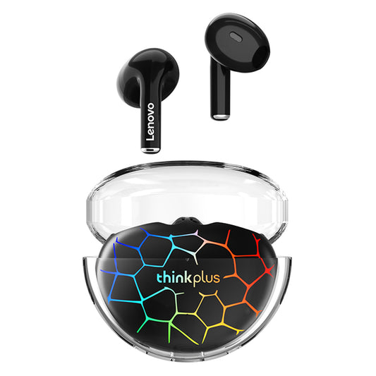 LENOVO Thinkplus LP80 Pro HiFi Sound Semi-in-ear Bluetooth 5.3 Earphones Low Latency TWS Headphones (RGB Version)