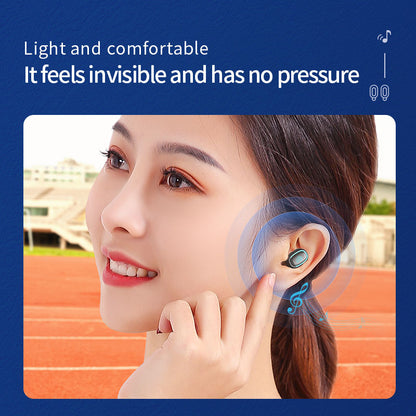 C1 Bluetooth Wireless In-ear Headset TWS Earphone Stereo Sound Earbud Sports Noise-canceling Headphone with Charging Case