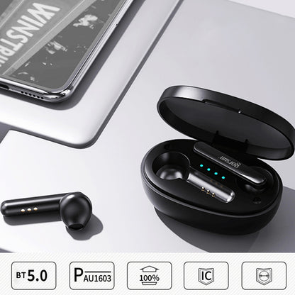 GORSUN V-2 Bluetooth 5.0 TWS Headphones Wireless 3D HiFi Stereo Earphones Touch Control Earbuds with Mic