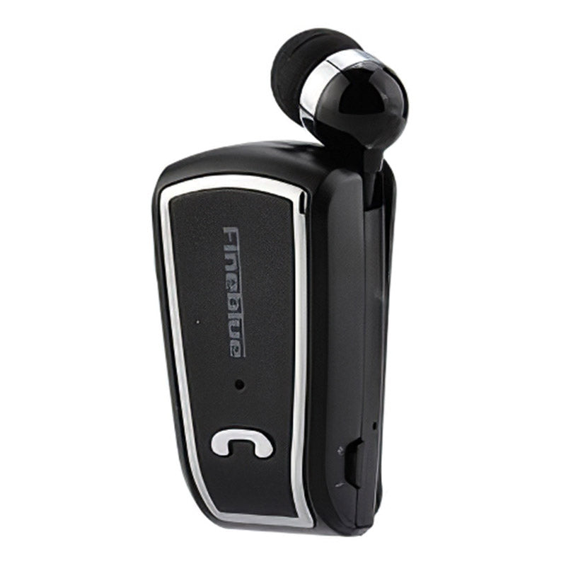 FINEBLUE F-V3 Business Lavalier Bluetooth Headset Portable One-key Retraction Collar Clip-on HD Call Music Earphone