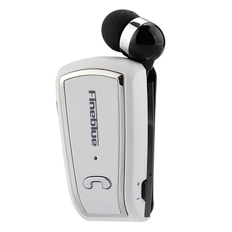 FINEBLUE F-V3 Business Lavalier Bluetooth Headset Portable One-key Retraction Collar Clip-on HD Call Music Earphone