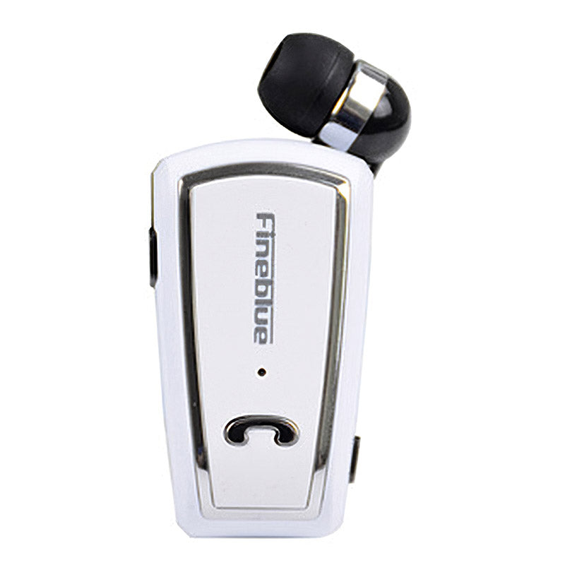 FINEBLUE F-V3 Business Lavalier Bluetooth Headset Portable One-key Retraction Collar Clip-on HD Call Music Earphone