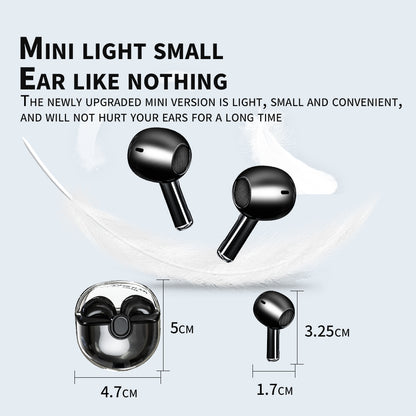 M6 Mini Transparent Bluetooth Earbuds HiFi Sound Headphones Touch Control TWS Earphones