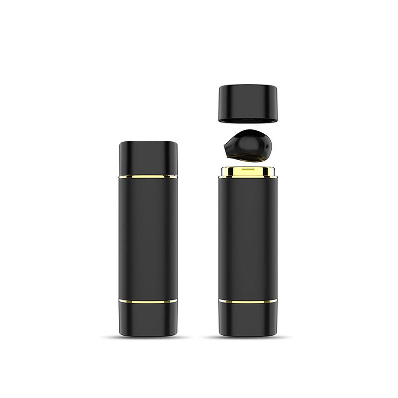 TWS Earphone Bluetooth 5.1 Wireless Sports Headphone with Lipstick-shaped Charging Case