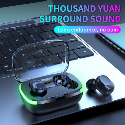 Y60 Bluetooth Headset TWS Earbuds Low Latency Gaming Headset Wireless In-Ear Headphones with Breathing Light