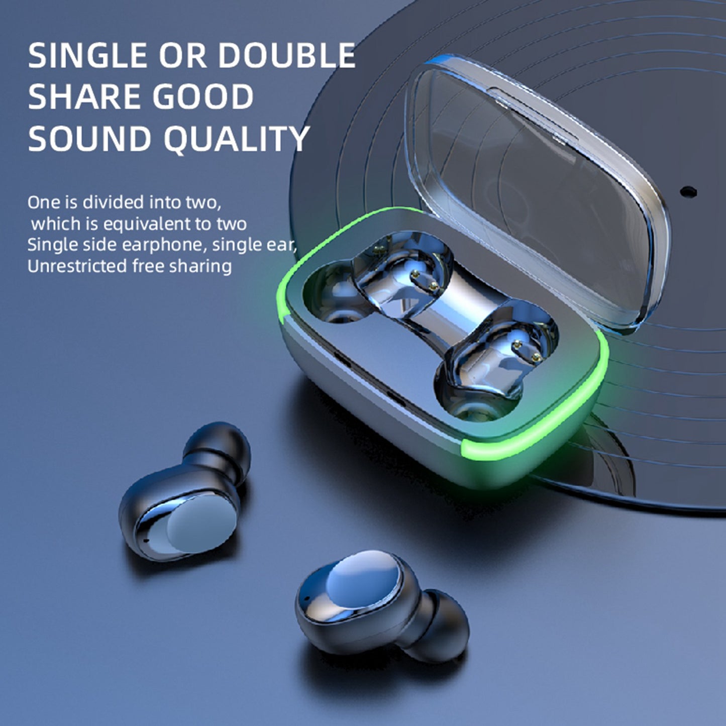 Y60 Bluetooth Headset TWS Earbuds Low Latency Gaming Headset Wireless In-Ear Headphones with Breathing Light