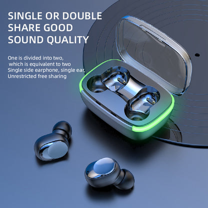 Y60 Bluetooth Headset TWS Earbuds Low Latency Gaming Headset Wireless In-Ear Headphones with Breathing Light