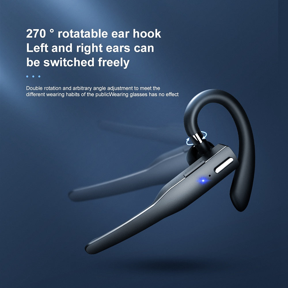 YYK-525 Wireless Bluetooth Headphone ANC Active Noise Cancelling Business Hanging Earphone (No Charging Case)