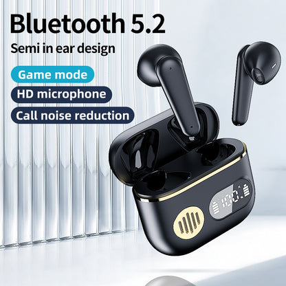 YYK-750 TWS Wireless Bluetooth Earphones Digital Display HiFi Sound ENC Noise Canceling Sports Earphones