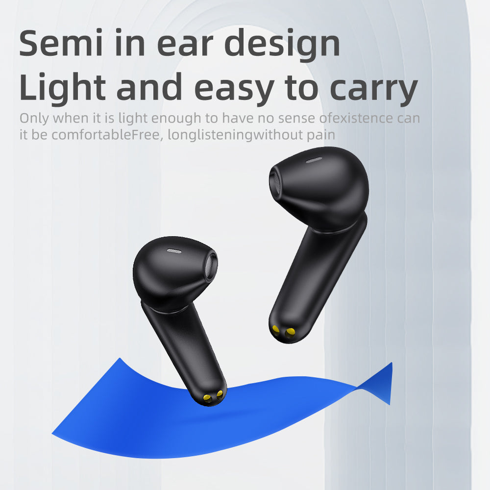 YYK-750 TWS Wireless Bluetooth Earphones Digital Display HiFi Sound ENC Noise Canceling Sports Earphones