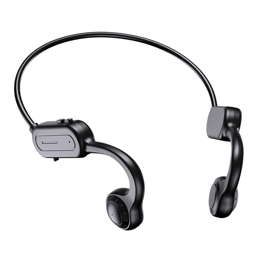 YYK-Q88 Bluetooth Bone Conduction Headphone Wireless Ear-Hook Headset Painless Open Ear Running Headphone Built-in HD Microphone Support TF Card