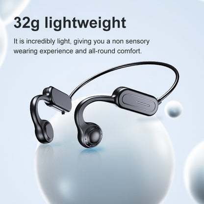 YYK-Q88 Bluetooth Bone Conduction Headphone Wireless Ear-Hook Headset Painless Open Ear Running Headphone Built-in HD Microphone Support TF Card